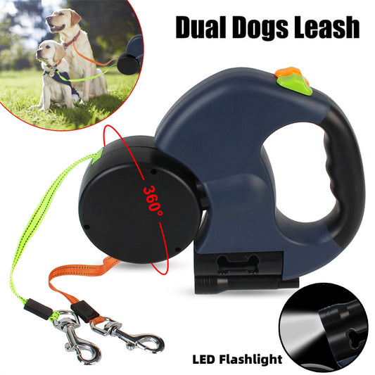 TwistyPup™ - 360 Swivel Leash With Lights
