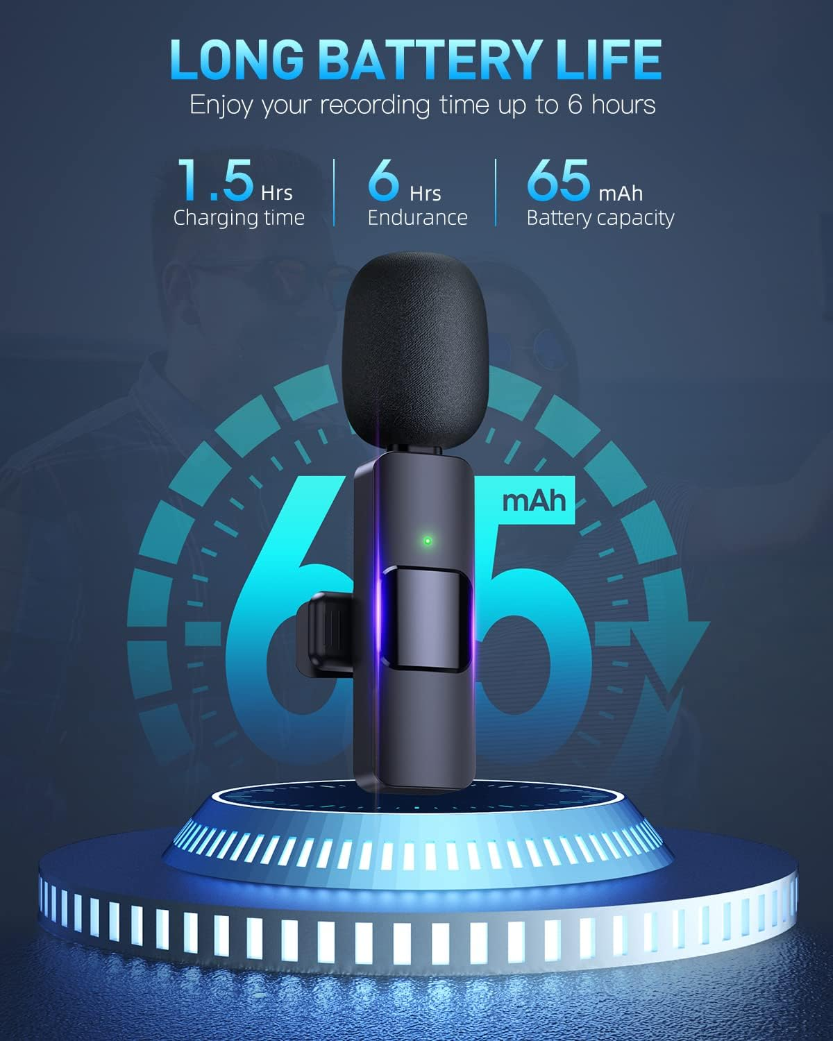AudioAura™ Wireless Microphone Recording, Streaming, Vlog