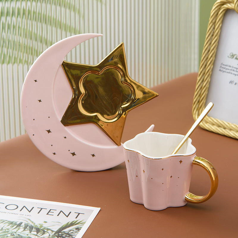 Cosmicup™ - Creative Cup Star And Moon Saucer