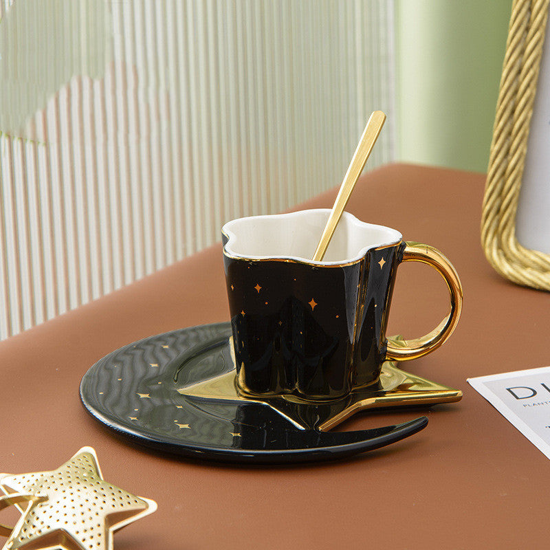 Cosmicup™ - Creative Cup Star And Moon Saucer